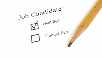 job candidate qualified checklist